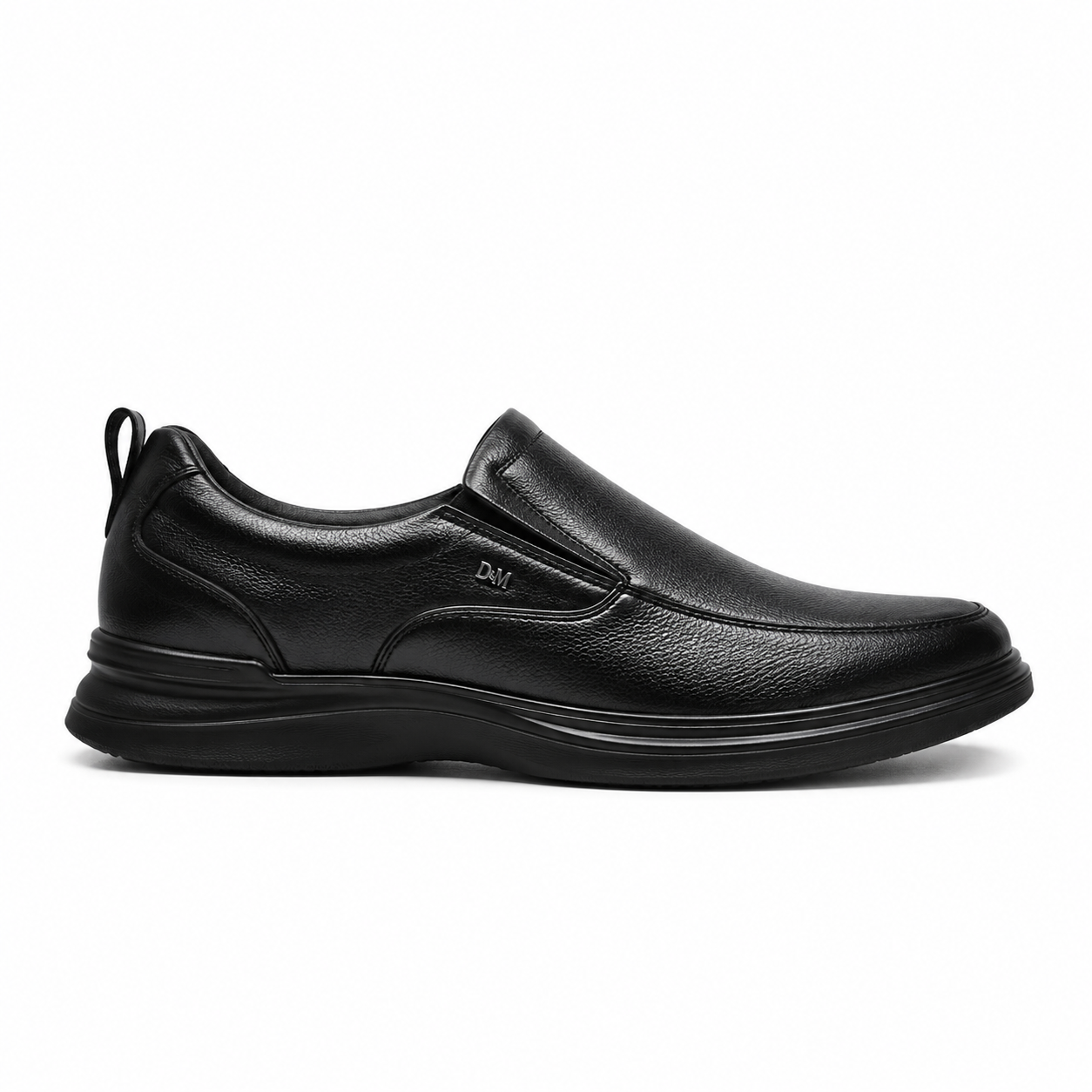 Full Grain Leather - The Ease Glide Slip-in Shoes 515BK